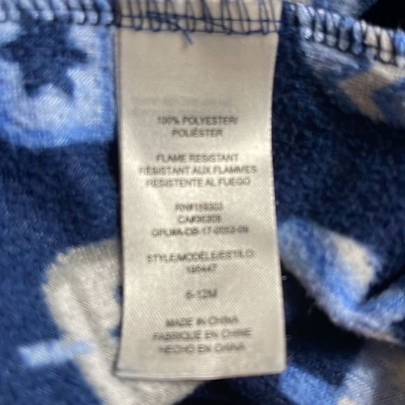 HOLIDAY#FAMJAMS HANUKKAH DANCING DREIDELS FOOTSIE PAJAMAS 6-12 MONTH - Picture 4 of 4